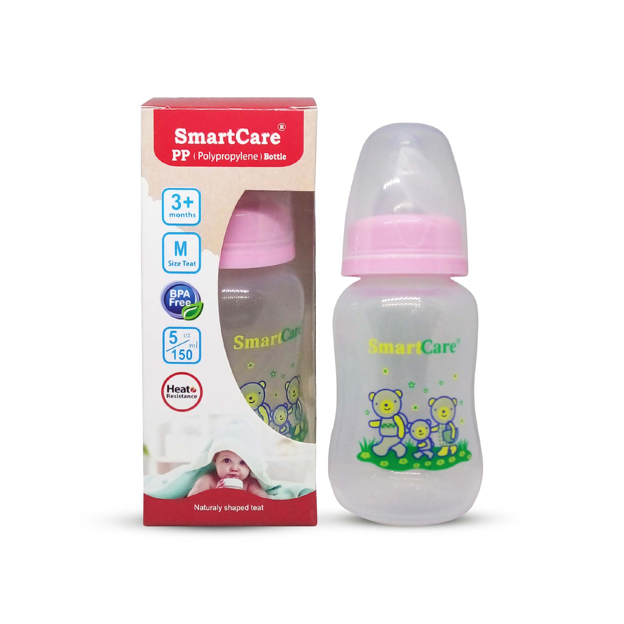 SmartCare  Water bottle with Straw, (240ML)