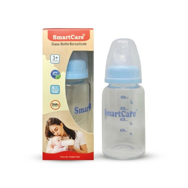 SmartCare Borosilicate Glass Bottle (120 ml)