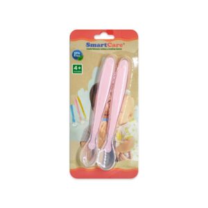 Soft Silicone spoon for baby (pink)